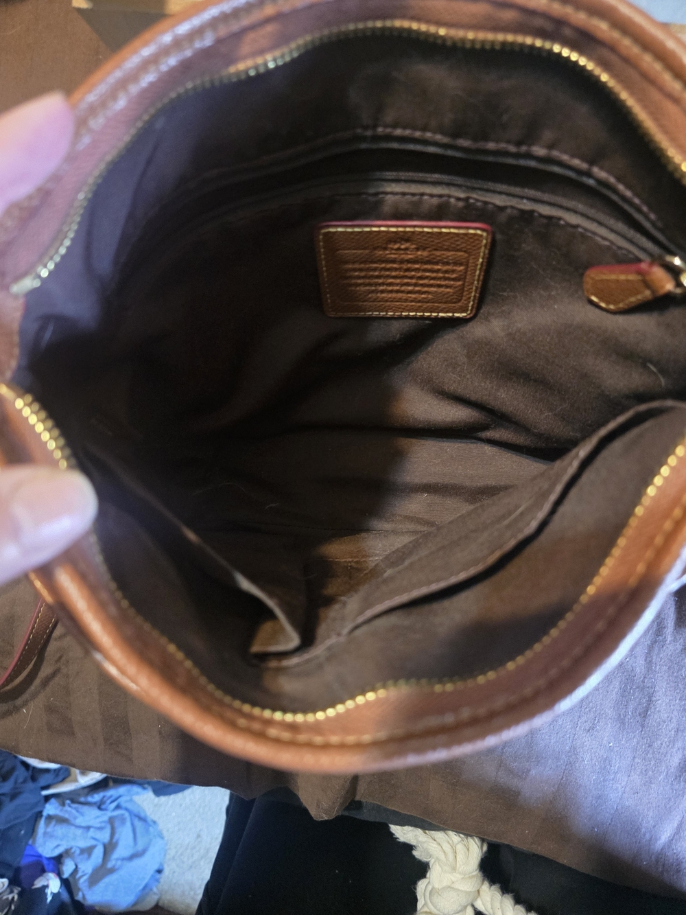 Coach Brown Signature Crossbody Bag No° D1623 F34938 - Picture 5 of 16